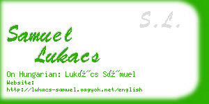 samuel lukacs business card